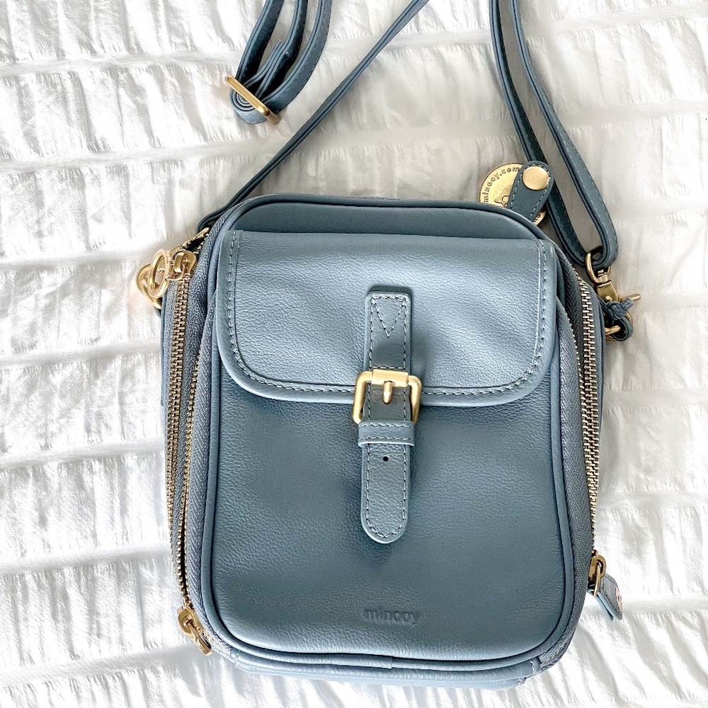 Minooy leather cross-body purse